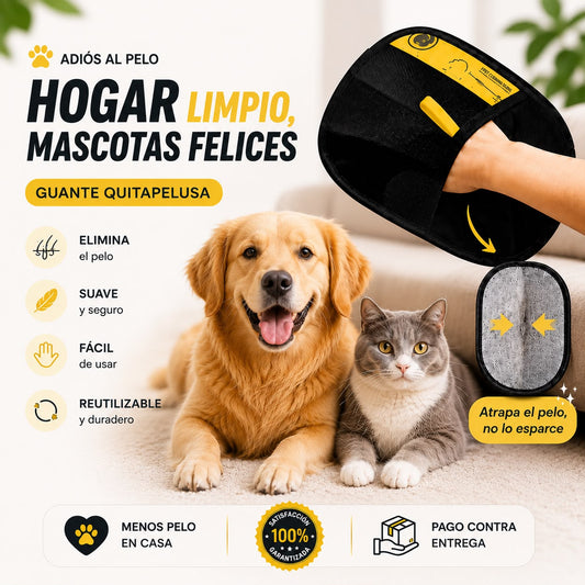 🐾 GUANTE QUITA PELOS PARA MASCOTAS