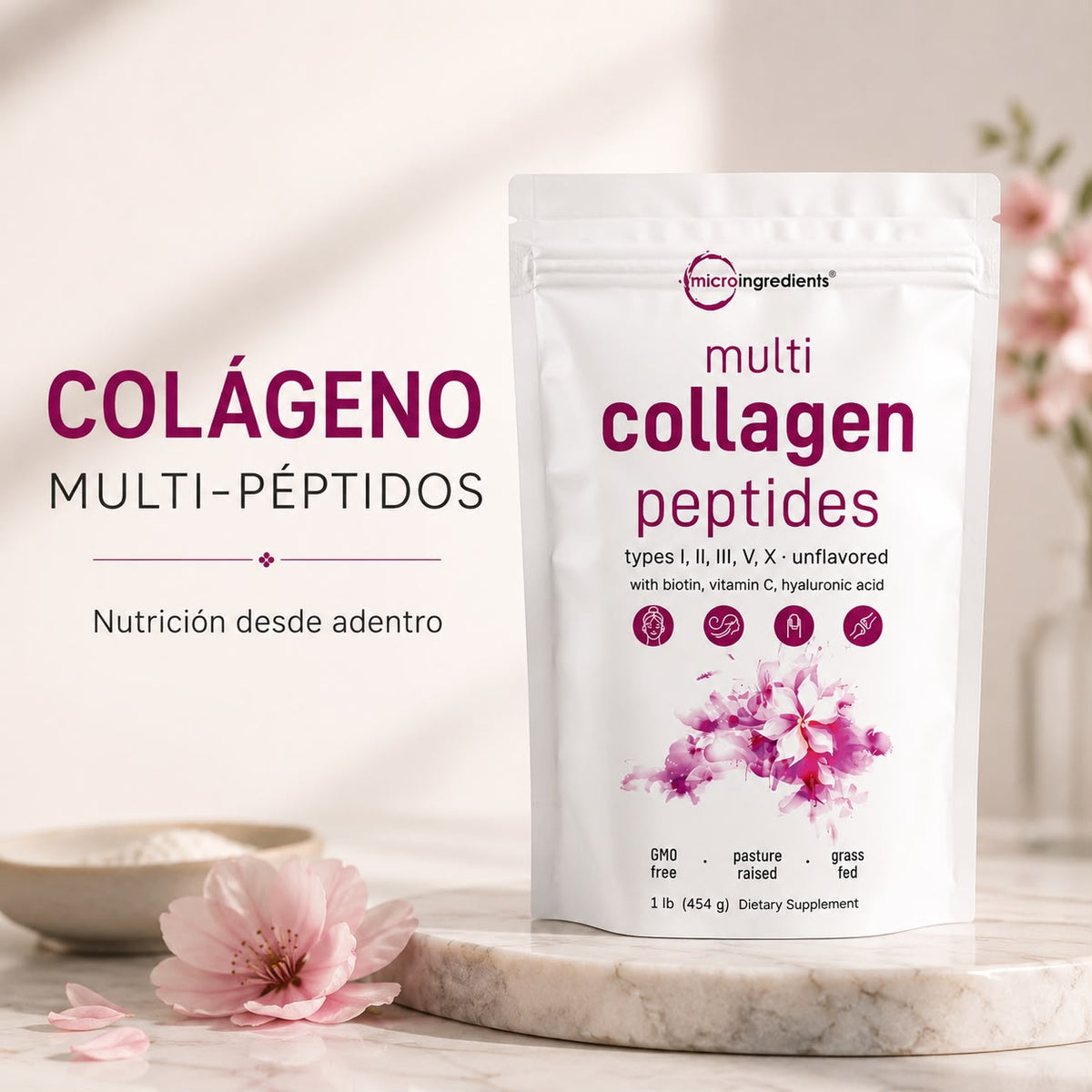 MULTICOLLAGEN PEPTIDOS DE COLAGENO 454 GR