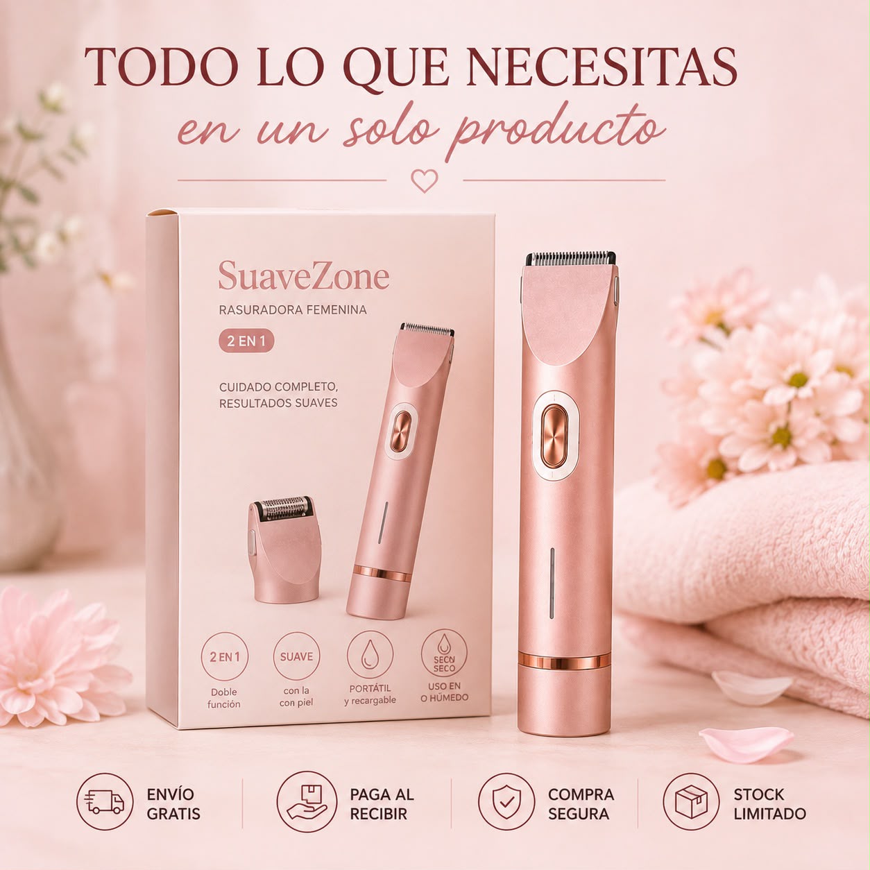 Rasuradora Femenina 2 en 1