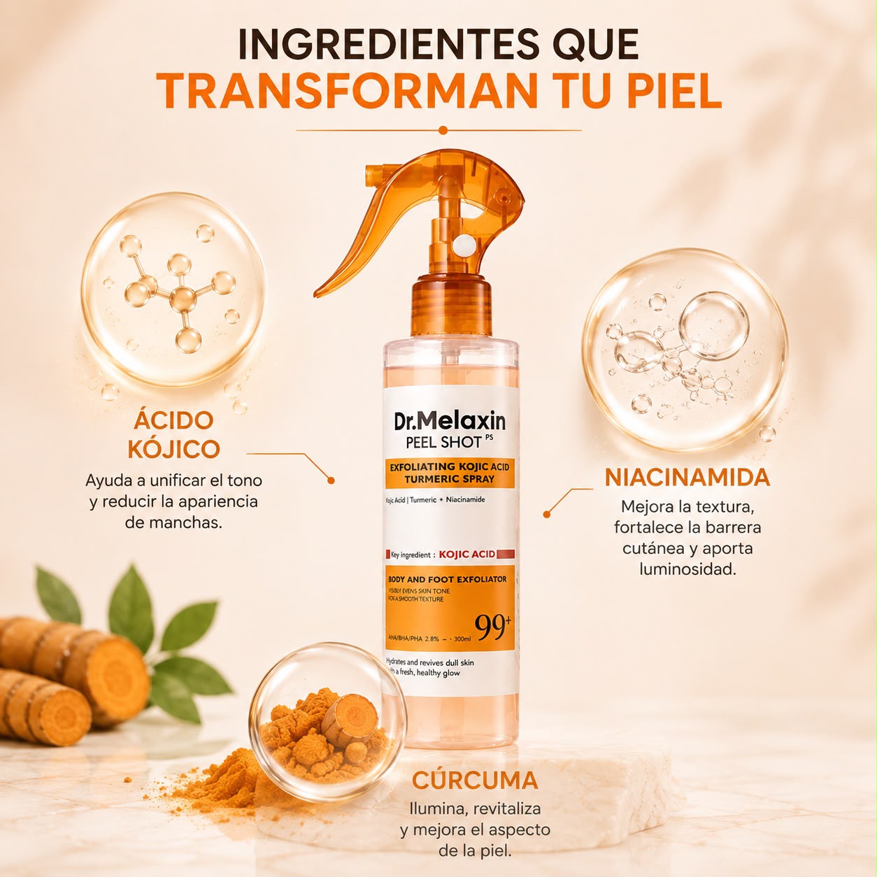Spray exfoliante - Dr Melaxin