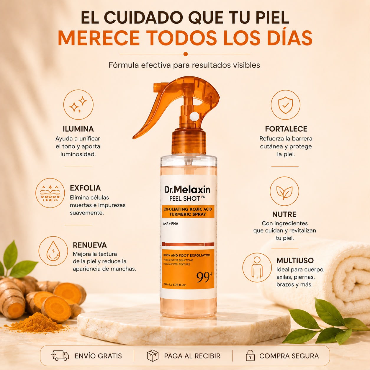 Spray exfoliante - Dr Melaxin