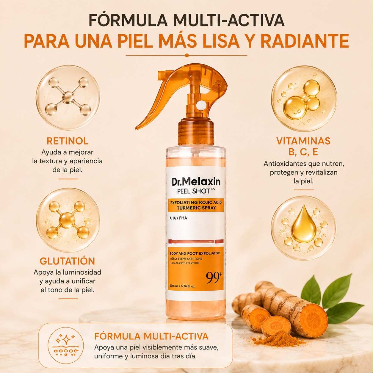 Spray exfoliante - Dr Melaxin