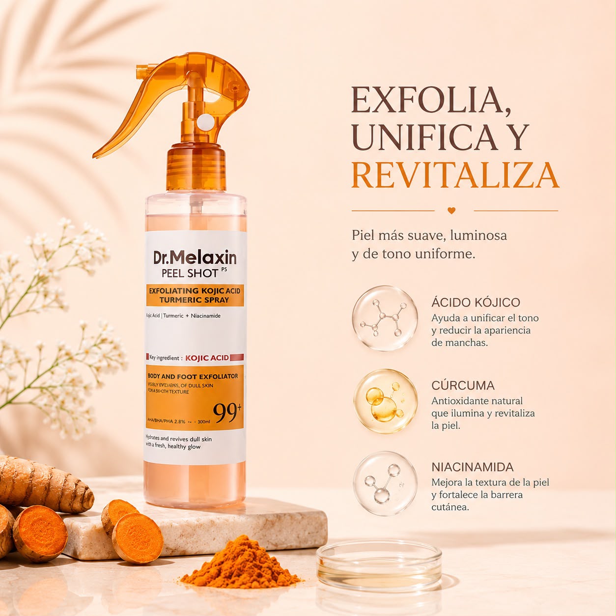 Spray exfoliante - Dr Melaxin